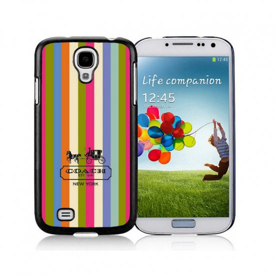 Coach Stripe Multicolor Samsung Galaxy S4 9500 AJP | Women - Click Image to Close